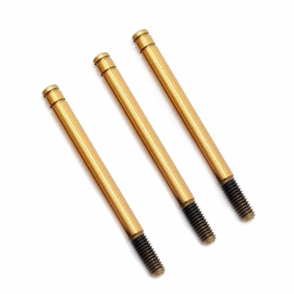 Cnc Small Brass Double Threaded 20mm Metal Pin Shaft Carbon Steel Custom Round Shaft Precision 304 Stainless Steel Shaft