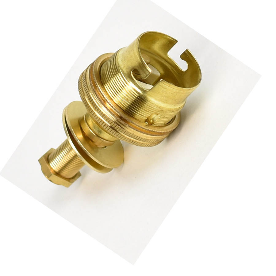 Custom CNC Machined Brass Components M10 Brass Tube Lamp Light Parts