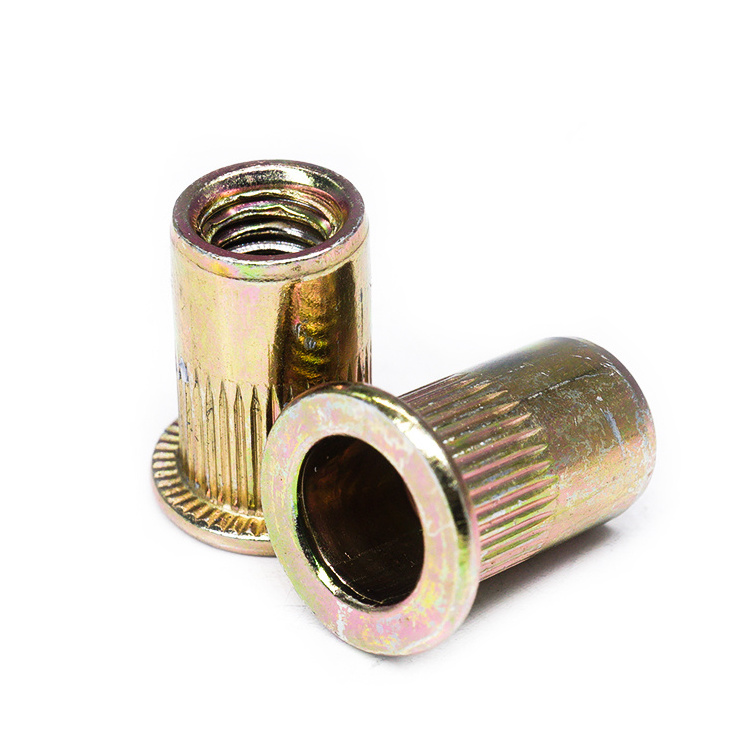 High Quality Rivet Nut M6 M8 M10 M12 Yellow And Zinc Color Nut Rivet Nut