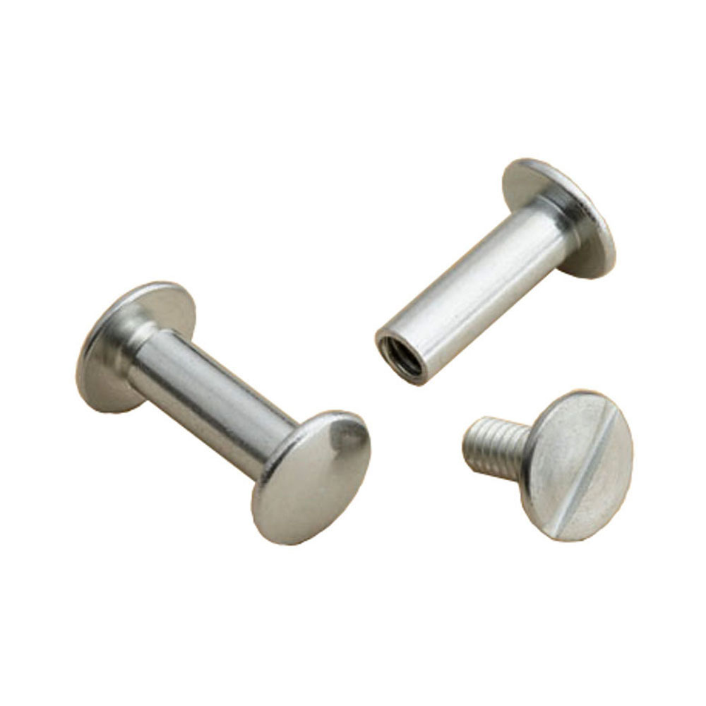 Customized M4 Drywall Screw Low Profile Stainless Steel Chicago Screw Aluminum Copper Material Slotted Drive Metal Binding Post