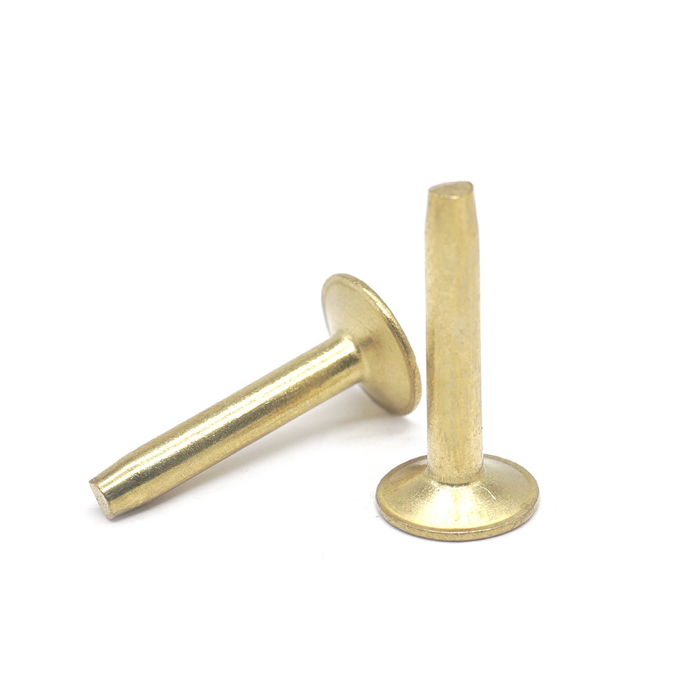 Custom Fasteners Countersunk Brass Rivets Steel Solid Rivets Flat Head Rivets