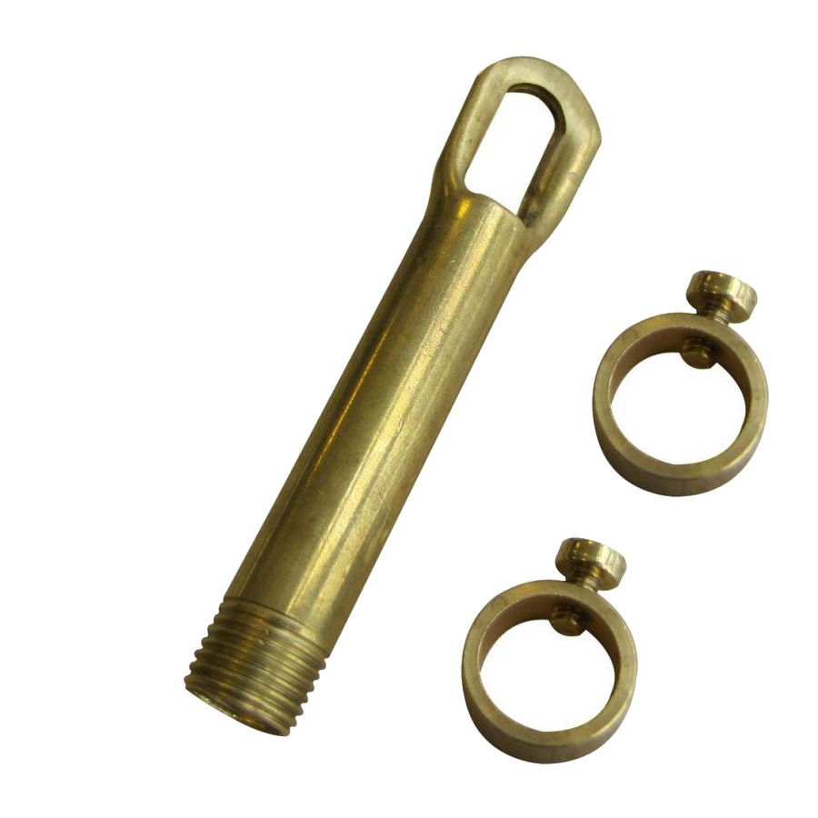 Custom Cnc Turning Parts Machinery CNC Machined Brass Components M10 Brass Tube Lamp Light Parts