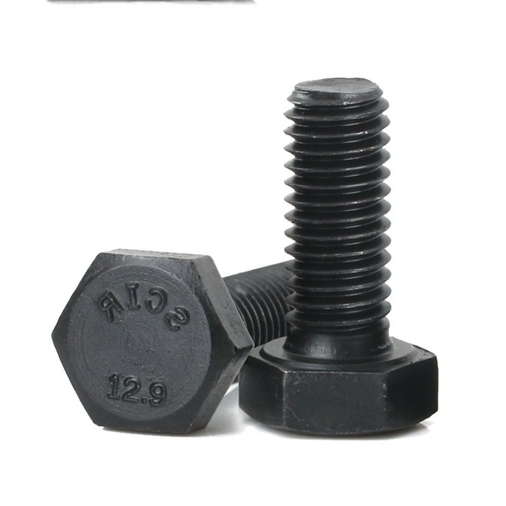 Customized Self Tapper Black Screws Carbon Steel Socket Hex Bolt Steel Black Oxided Bolts For Desk