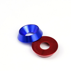 Customized Cheap Price CNC Turning Parts Colorful Fender Washer Aluminum Bumper Washers