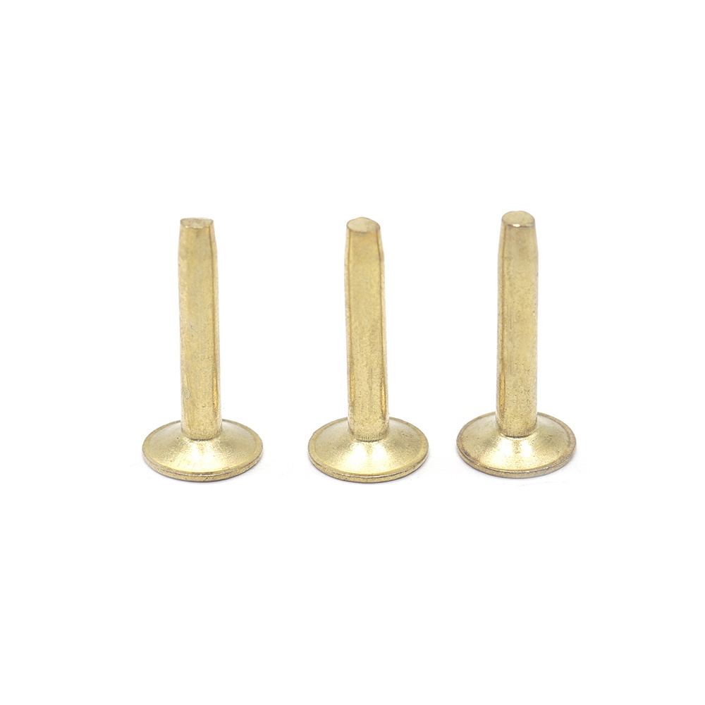 Custom Fasteners Countersunk Brass Rivets Steel Solid Rivets Flat Head Rivets