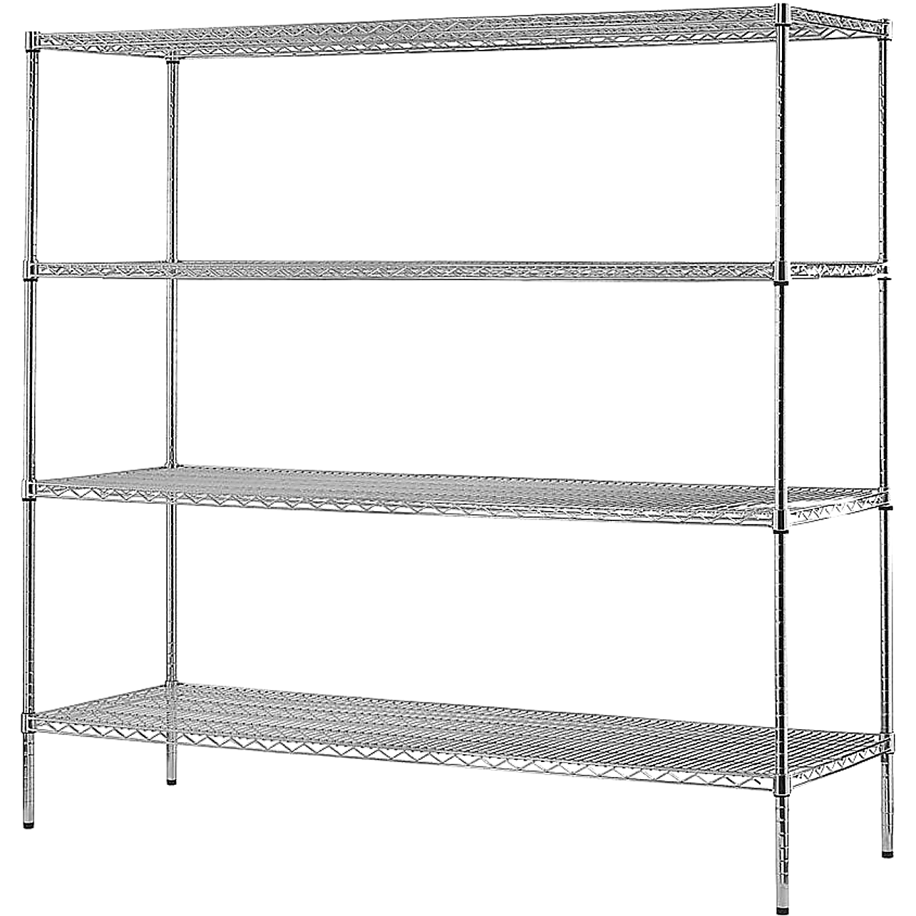 3 tier heavy-duty Bedroom Showroom Display  metal shelf for house  Chrome Adjustable Rack