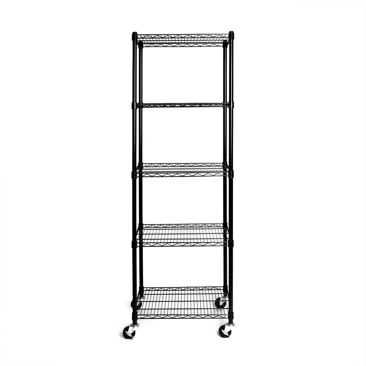 Heavy Duty 4 Tiers Powder Coated Metal Storage Wire Shelf  Adjustable Wire Rack Shelving