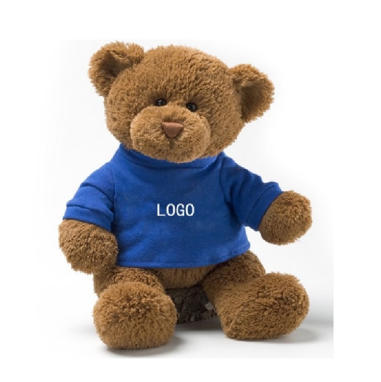 Custom LOGO Stuffed cute Animal Stuffed Doll Plush Toys Teddy Bear With T Shirt