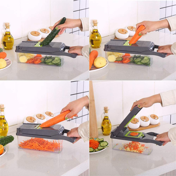 Detachable mini Multifunction Mandoline slicer Vegetable Cutter manual food Onion Garlic Chopper Grater