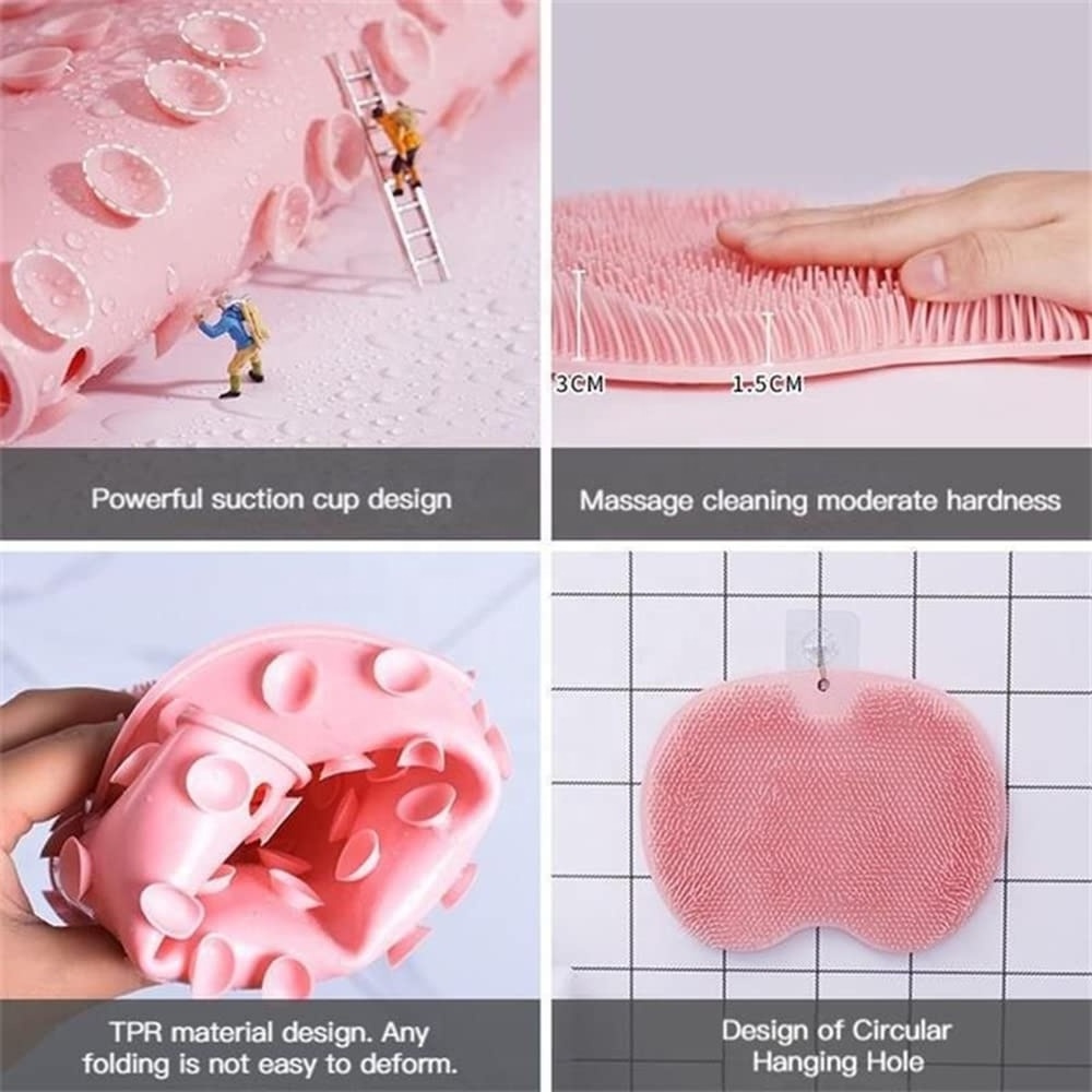 OEM/ODM Shower Silicone Foot Massager Scrubber Bath Foot Brush Foot Body Bath Scrubber with Suction Cup