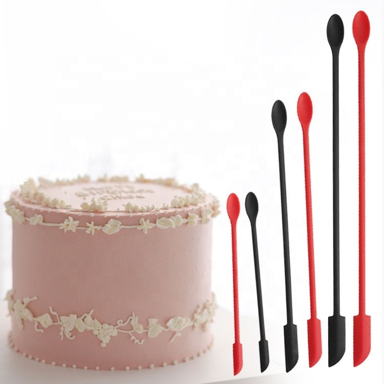 Facial Baking Kitchen Cake Skincare Mini Cosmetic Jar Silicone Spatula With Spoon