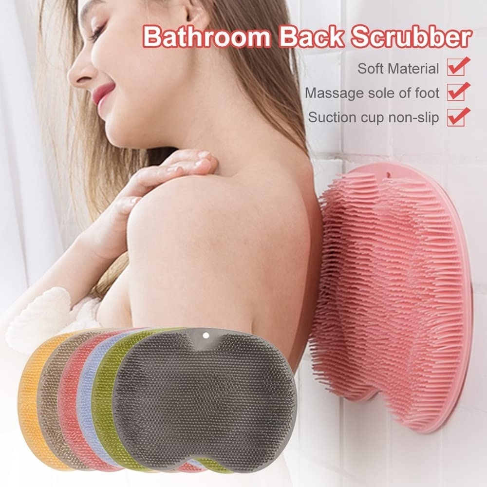 OEM/ODM Shower Silicone Foot Massager Scrubber Bath Foot Brush Foot Body Bath Scrubber with Suction Cup