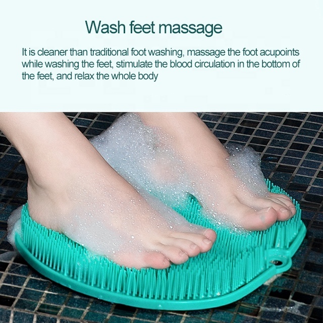 PVC Material Feet Cleaner Brush Foot Washer Scrubber Foot Cleaner Brush