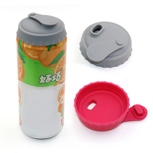 No Spill Soda Beverage Beer Saver Can Lids Closures Jar Lid Can Top Food Grade Silicone Beer Soda Can Lids Covers Caps Stoppers