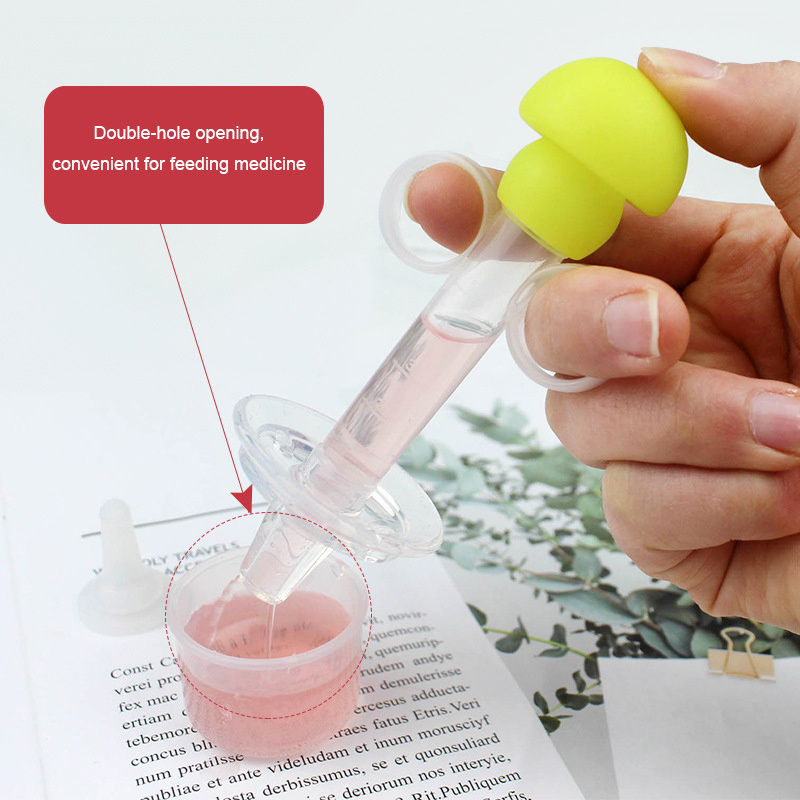 OEM/ODM 5.3*15cm Wholesale Newborn Infant Baby Squeeze Syringe Feeder Medicine Dropper Feeder Baby Medicine Dispenser