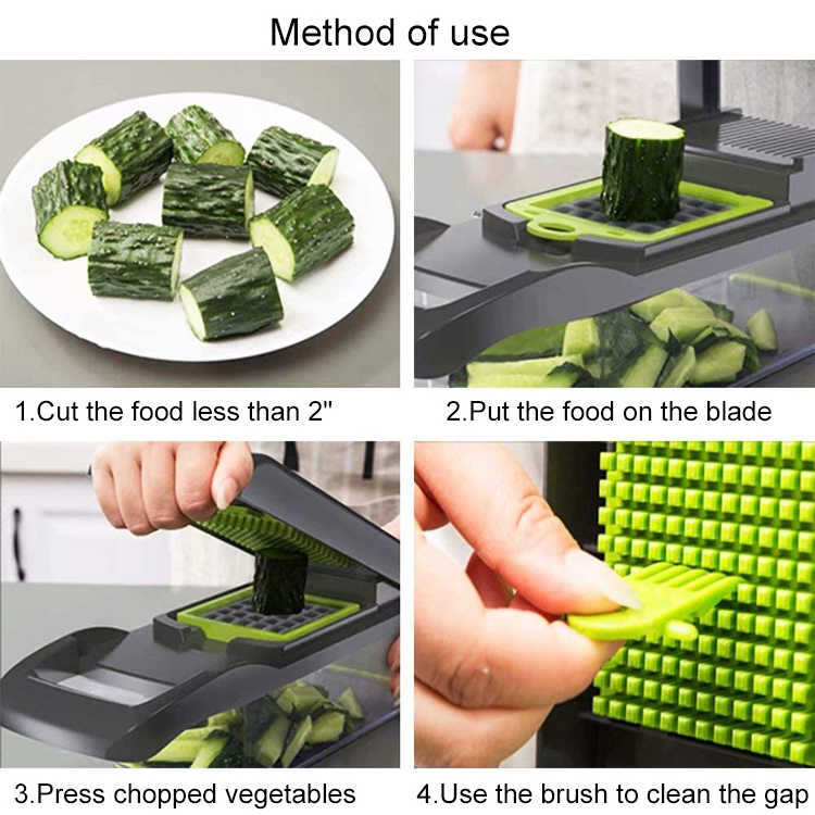 Detachable mini Multifunction Mandoline slicer Vegetable Cutter manual food Onion Garlic Chopper Grater