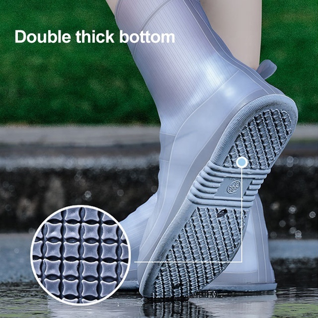 Waterproof Rain Boots For Adult Men And Women Kids Silicone Rain Shoes Protector rain shoe