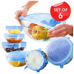 Multifunctional Fresh-Keeping Food Reusable Silicone Cover Stretch Lids