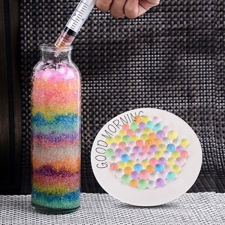 20,000 Rainbow Water Beads for Kids Non Toxic - Water Table Toy - Sensory Toys for Toddlers 3-4 - Educational Therapy Toy