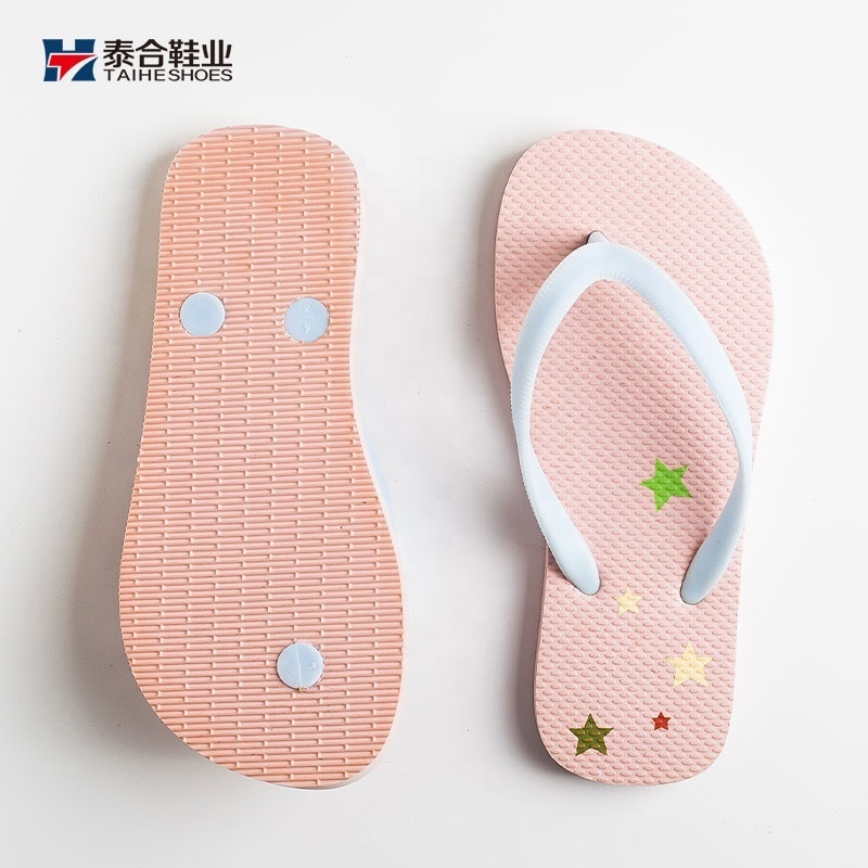 Cheap Wholesale Custom Children's Shoes 3D printed pattern Flip Flops for Kids