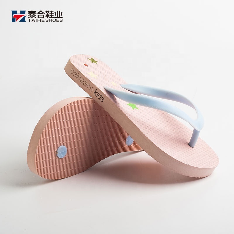 Cheap Wholesale Custom Children's Shoes 3D printed pattern Flip Flops for Kids