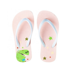 Cheap Wholesale Custom Children's Shoes 3D printed pattern Flip Flops for Kids