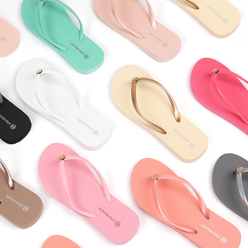 Customized High Quality Colorful Beach Slipper Anti Slip Comfortable Flip Flops Wholesale