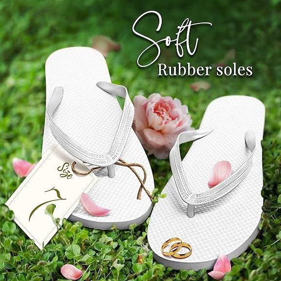 Wholesale Custom Logo Flip Flops Chanclas Wedding Guest High Quality White Wedding Party Sublimation Women Flip flop Slippers