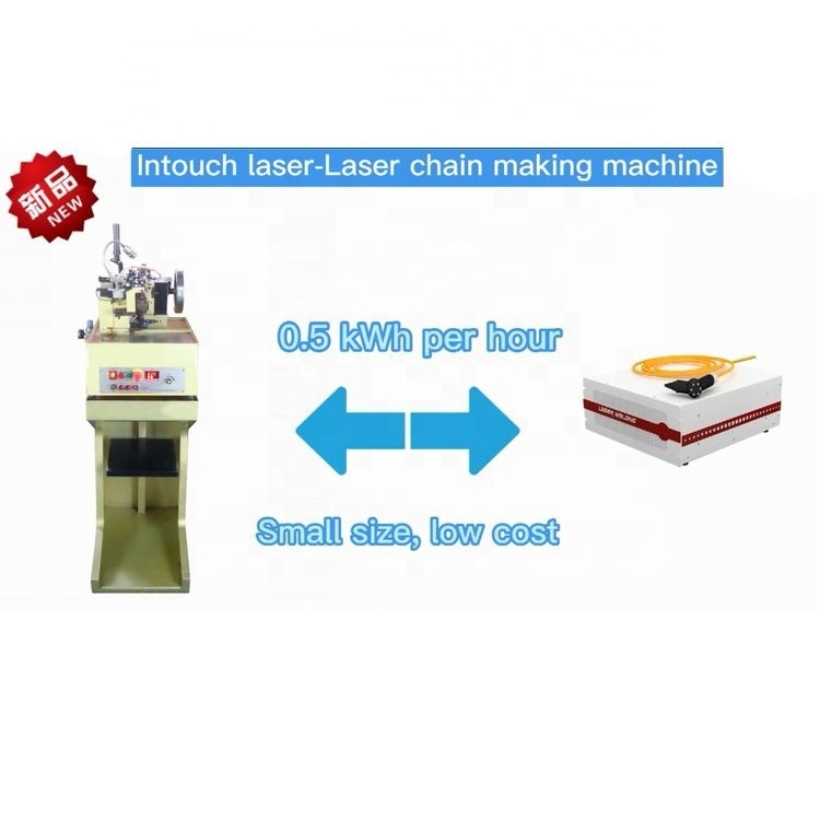 150W Gold Chain Laser Welding Machine For Gold Silver Copper Stainless steel Chain Making Machine