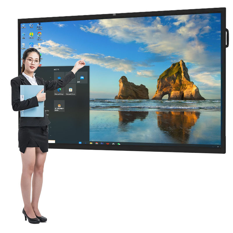 Smart whiteboard 55/65Inch Pen Finger Touch Interactive Flat Panel 4k Digital Conference Smart Board for advertising equipment