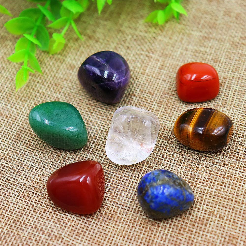 Crystal Divination Set Healing Stone Crystal Seven Stones for Meditation Chakra Healing Crystals And Stones Gift Set