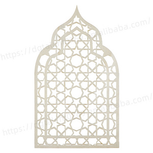 Tailai Ramadan  Decorations Eid Mubarak Decorative  Hanging Sign Wooden Wall Sticker Ramadan Wood Eid Mubarak Decorations