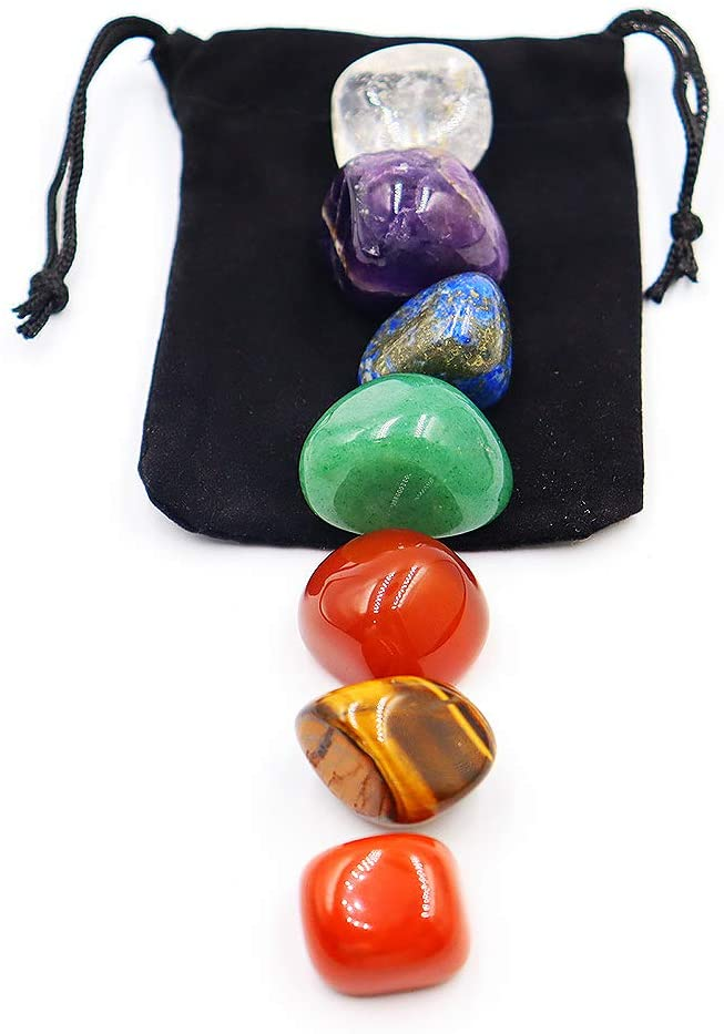 Crystal Divination Set Healing Stone Crystal Seven Stones for Meditation Chakra Healing Crystals And Stones Gift Set