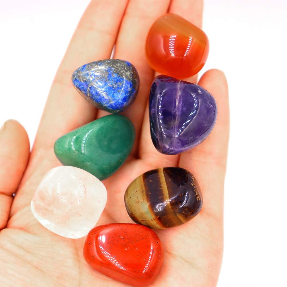 Crystal Divination Set Healing Stone Crystal Seven Stones for Meditation Chakra Healing Crystals And Stones Gift Set