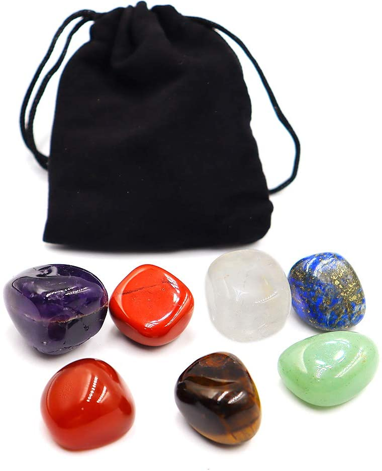 Crystal Divination Set Healing Stone Crystal Seven Stones for Meditation Chakra Healing Crystals And Stones Gift Set