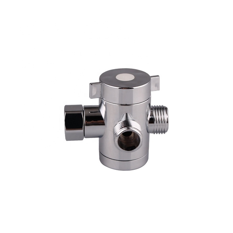 Water diverter, 3 way diverter valve  for faucet  shower set in bathroom