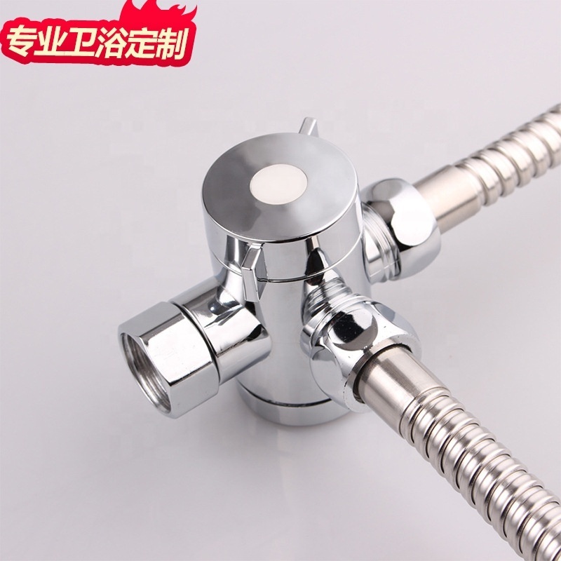 Water diverter, 3 way diverter valve  for faucet  shower set in bathroom