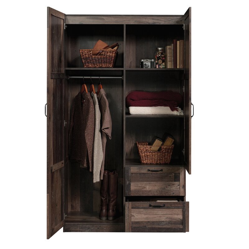 Modern Custom Armoire Wardrobe Furniture Bedroom Walk In Fitted  Cabinet Wooden Closet