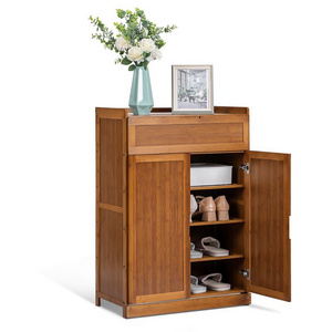 High Quality OEM Shoe Cabinet Home Entrance Bamboo Shoe Cabinet Thin Shoe Cabinet for Living Room