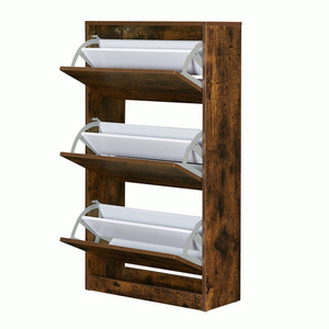 Shoe Rack Cabinet Wooden Modern OEM China Wholesale Mirror Shoe Cabinet Sliding Door Shoe Cabinet