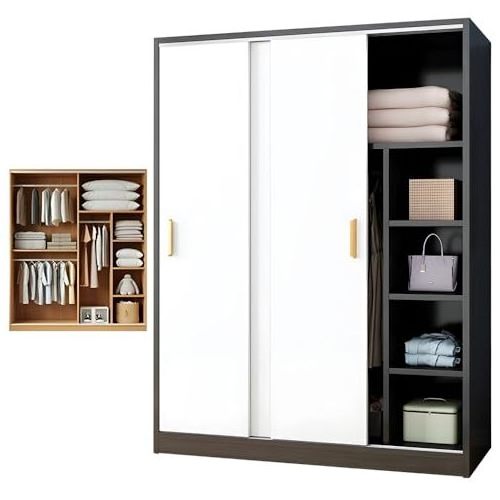 Wardrobe Clothes Closet Cabinet Bedroom Mobile Armoire Furniture Cupboard Big armoire