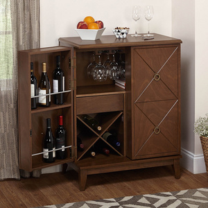 manufacturers directly sold Wooden simple living wine bar cabinet