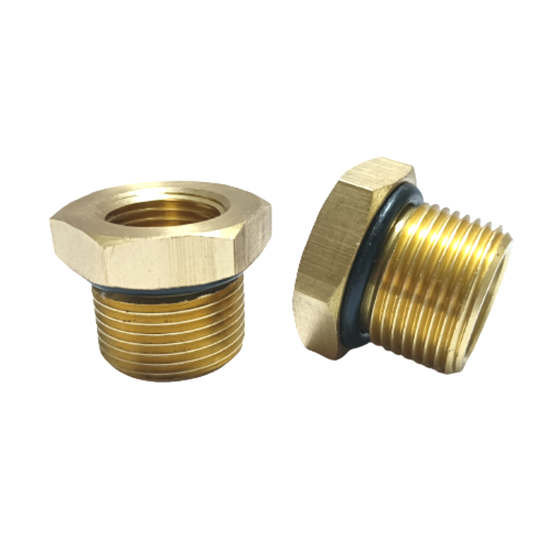 Manufacturer Brass Reducer Fitting Brass Hex Bushing With O Ring Seal