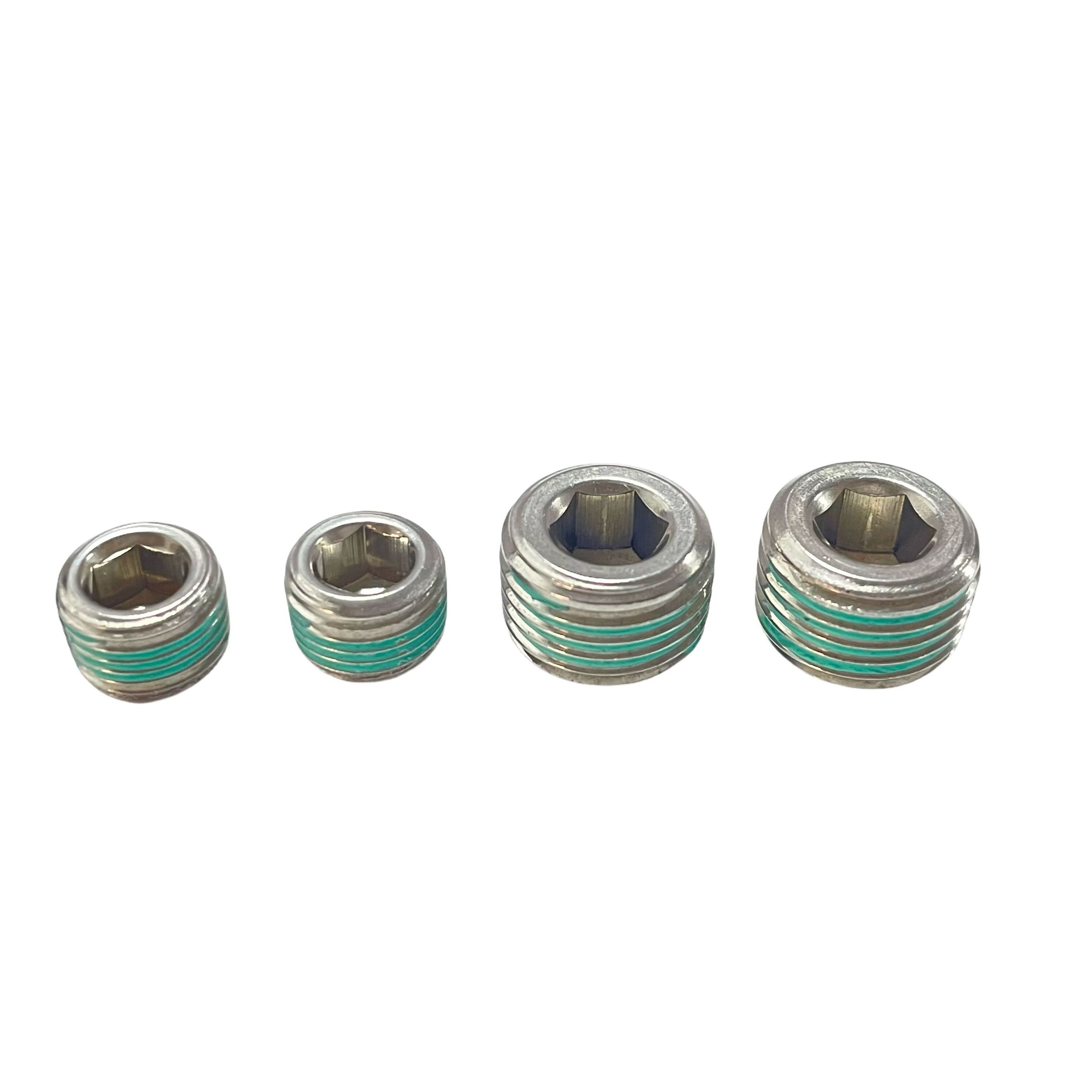 China manufacturer stainless steel 1/4 male thread hex head socket pipe oil plug fitting for mold