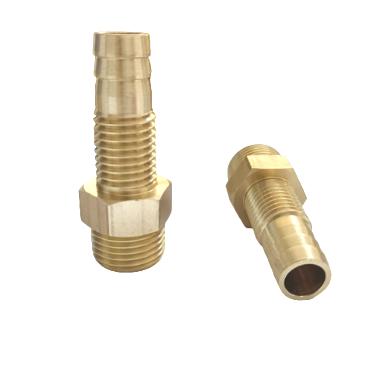 OEM Available Hose Barb Fitting Bulkhead Brass Barbed Tube Pipe Fitting Coupler Connector for Plastic Hoses