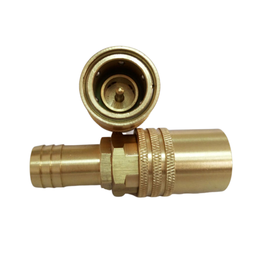 DME brass water coupling  hydraulic hose fittings shut off with hose tail