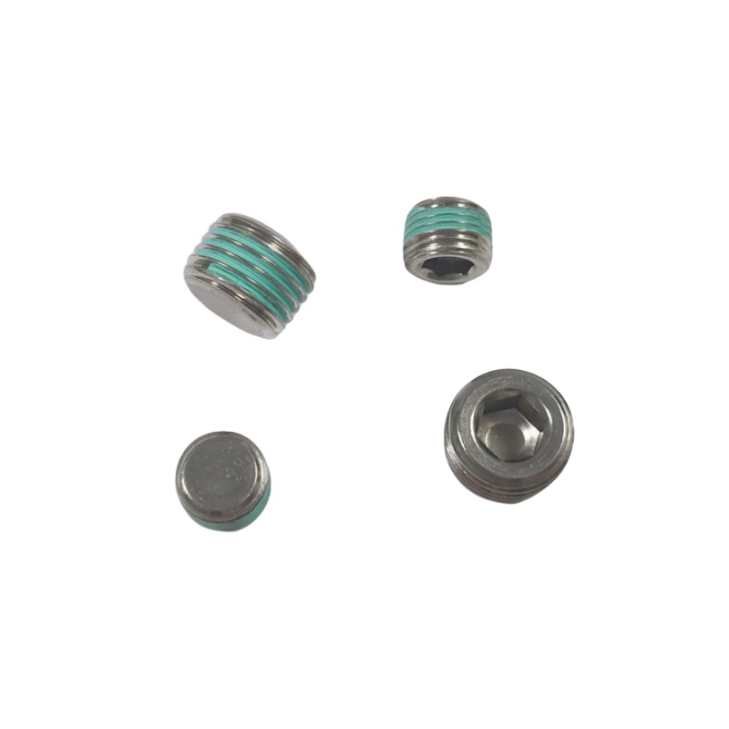 Reliable sealing of cooling drill holes Oil release 1/4 NPT stainless steel screw transmission plug