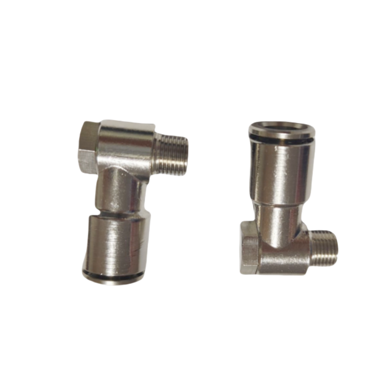 High precision brass galvanizing One-Touch Air Push Fitting Pneumatic Fittings 90 degree elbow With G-Thread