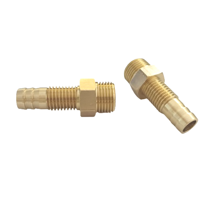 OEM Available Hose Barb Fitting Bulkhead Brass Barbed Tube Pipe Fitting Coupler Connector for Plastic Hoses