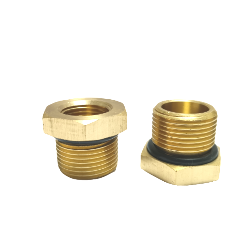 Manufacturer Brass Reducer Fitting Brass Hex Bushing With O Ring Seal